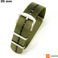 Armband Xiaomi 20 mm für Smartwatch Nylon Grün ● Versand in 24h