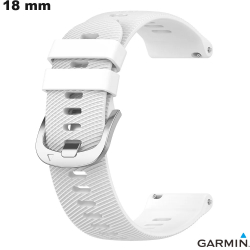Pulseira Garmin Borracha 18 mm Branca
