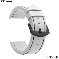 Fossil 22mm Weißes Armband Smartwatch aus PU-Leder kaufen