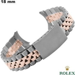 Bracciale Jubilee orologio Rolex 18mm Argentato