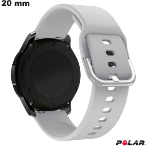 Verkoop Smartwatch Armband Rubber Anti-zweet Polar 20 mm Grijs