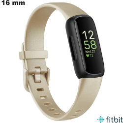 Bracelet Doré 16 mm Silicone FitBit pour montre