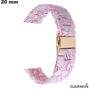Bracelet Résine Garmin 20mm de montre Rose - Envoi en 24h Bracelet Résine Garmin 20mm de montre Rose - Envoi en 24h