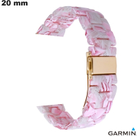 Bracelet Résine Garmin 20mm de montre Rose - Envoi en 24h