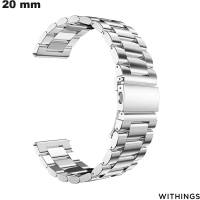 Pulsera de acero inoxidable de 20 mm Oyster Withings plateada barata