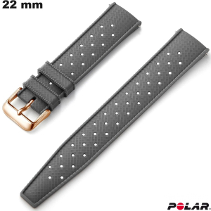Armband 22 mm Silikon Grau Polar hochwertige Smartwatch