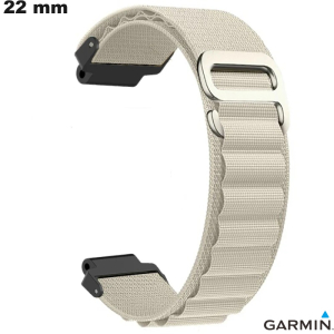Verkoop Witte Stoffen Garmin Smartwatch Band 22mm