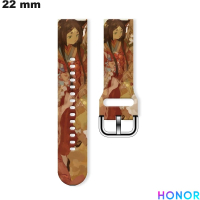 Pulseira Manga de Borracha 22mm Motivo Honor - Entrega Rápida
