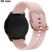 Bracelete de relógio Silicone Rosa confortável 22 mm - Frete Grátis