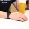 Comprar pulsera de imitación piel para Apple Watch mujer 22mm Negro