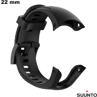 Hoogwaardige Zwarte Rubberband voor 22mm Suunto smartwatch