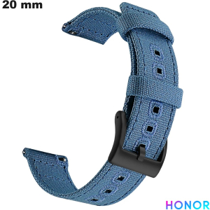 Comprar Bracelete Vintage Têxtil Honor 20 mm de Smartwatch Azul