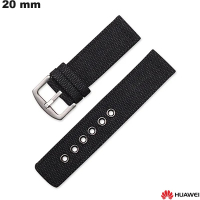 Koop 20 mm Huawei smartwatch band zwart stof