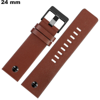 Verkoop Echte Leren Bruine Armband voor 24 mm Horloge