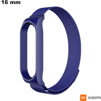 Armband mit feiner Maschenstruktur 16mm für Xiaomi Uhr in hochwertigem Blau