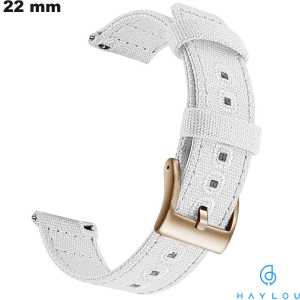 Bracelet 22 mm Tissu Blanc Haylou smartwatch (R8, S8) de qualité
