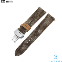 Comprar Bracelete de 22 mm em Couro Verdadeiro para Smartwatch Haylou Bege