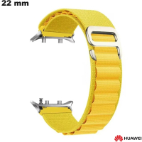 Pulsera de nylon para reloj Huawei Amarillo 22mm (Watch D2) económica