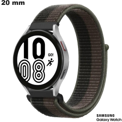 20 mm Grey Scratch Fabric Bracelet for Samsung Smartwatch