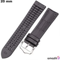 Armband Silicoon Amazfit 20mm Horloge Zwart # Gratis Verzending