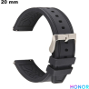Acheter Bracelet Silicone Honor 20 mm smartwatch Noir
