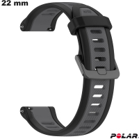 Armband Polar 22 mm Grau Smartwatch Gummi # Bester Preis