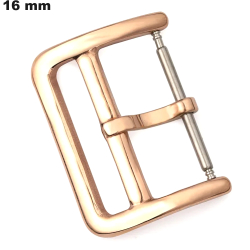 Rose Gold Plated Stainless Steel 16 mm Ardillon Buckle Bracelet