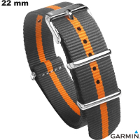 Pulsera 22 mm Negro Nylon Garmin Nato reloj inteligente barato