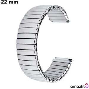 Vente Bracelet 22 mm smartwatch Amazfit Extensible Argenté
