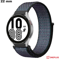 Pulseira para relógio OnePlus Preta 22mm Nylon