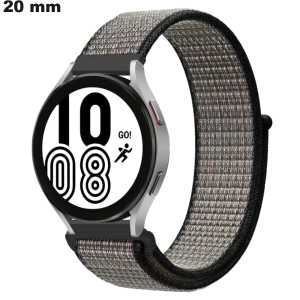 Bracciale 20 mm Grigio orologio Nylon Scratch ● Miglior Prezzo