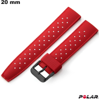 Comprar Pulseira de relógio de silicone Polar 20 mm ajustável vermelha