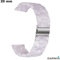 20 mm White Garmin Resin Bracelet Quality Smartwatch