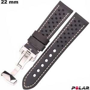 Bracciale in vera pelle nera per smartwatch Polar a prezzo scontato Bracciale in vera pelle nera per smartwatch Polar a prezzo scontato