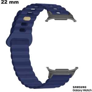Armband 22 mm für Samsung Smartwatch Blau Gummi günstig Armband 22 mm für Samsung Smartwatch Blau Gummi günstig