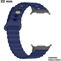 Braccialetto 22 mm per smartwatch Blu Samsung in gomma economico