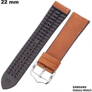 Bracelet Silicone rechange Marron 22 mm Samsung / Montage Facile