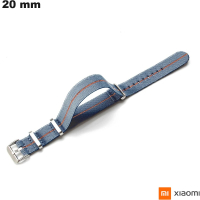 Bracelet Xiaomi Tissu pour montre 20mm Gris : Meilleur Prix
