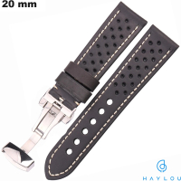 Verkauf von originalem Haylou-Uhrenarmband aus echtem Leder 20 mm