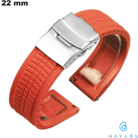 Buy Haylou Red Rubber Watch Strap 22 mm