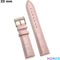 Bracciale in vera pelle Rosa 22 mm Honor | Montaggio Facile