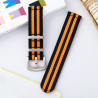 Acheter Black Nylon Bracelet for Garmin Watch 22 mm ● Fast Shipping