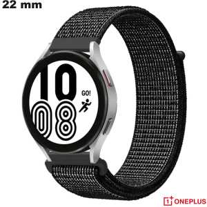 OnePlus Horlogeband 22 mm Zwart Stof - Beste Prijs