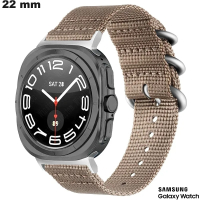 Bracciale Zulu Sport Samsung 22 mm per smartwatch Beige di qualità