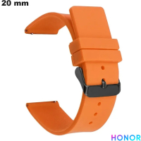 Cheap Orange Rubber Smartwatch Bracelet 20 mm Honor