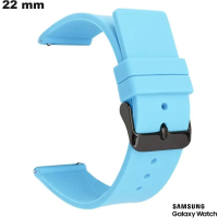 Bracelete Kayak de Silicone Samsung para relógio Azul 22 mm de qualidade