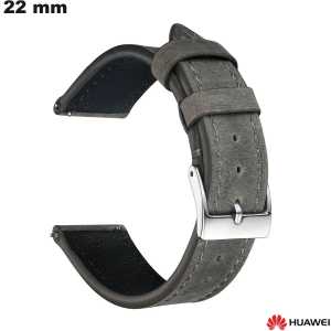 Comprar Pulseira Cinza de Couro Verdadeiro para Relógio Huawei 22mm