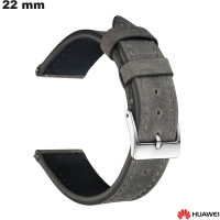 Buy Genuine Gray Leather Bracelet for Huawei Watch 22mm
