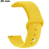 Bracciale Giallo in Silicone per orologio 20mm: Spedizione a 3,99€