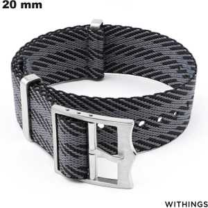 Armband 20 mm grijze nylon geweven horloge Withings goedkoop